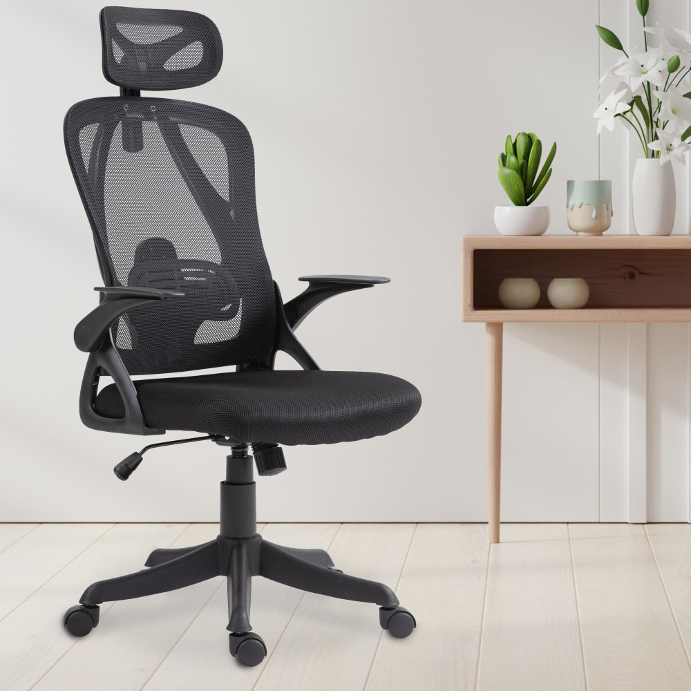 CLP Bürostuhl höhenverstellbar drehbar ergonomisch aus Stoff schwarz style modern - Stoff