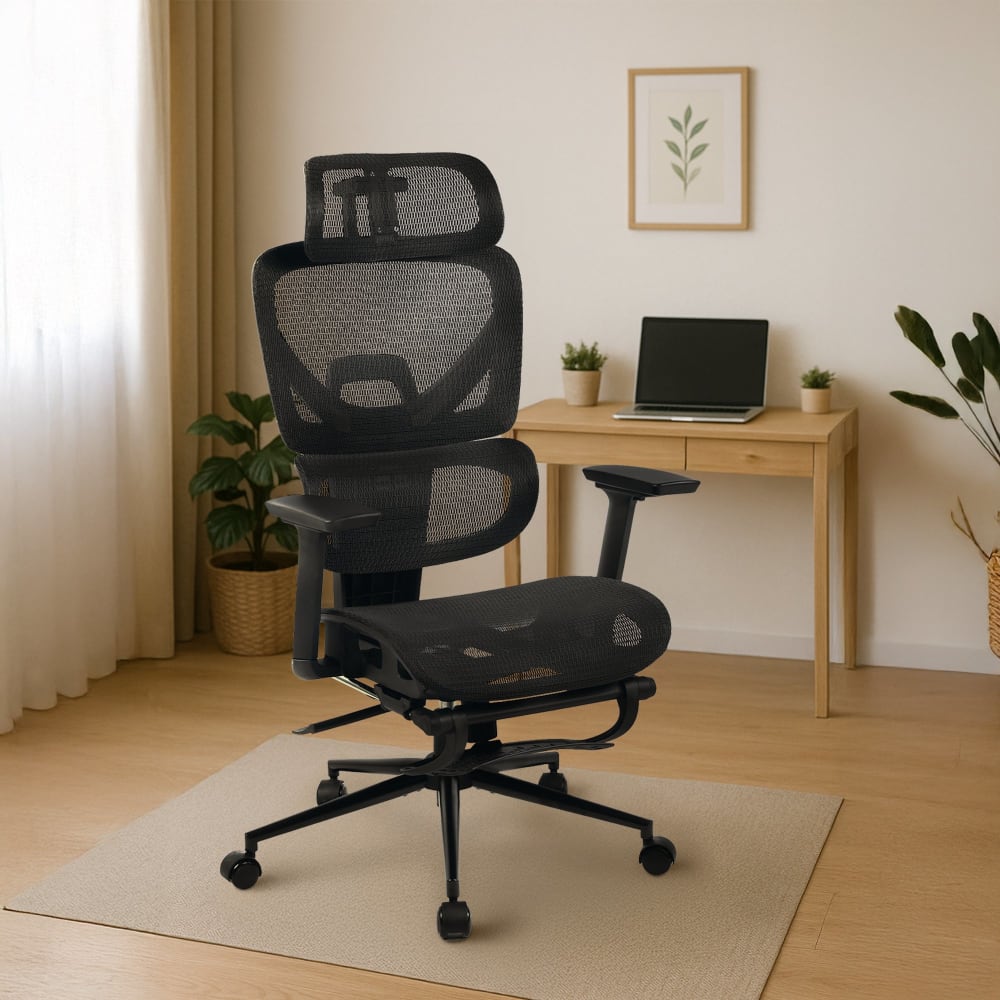 CLP Bürostuhl höhenverstellbar drehbar ergonomisch aus Stoff schwarz style modern - Stoff