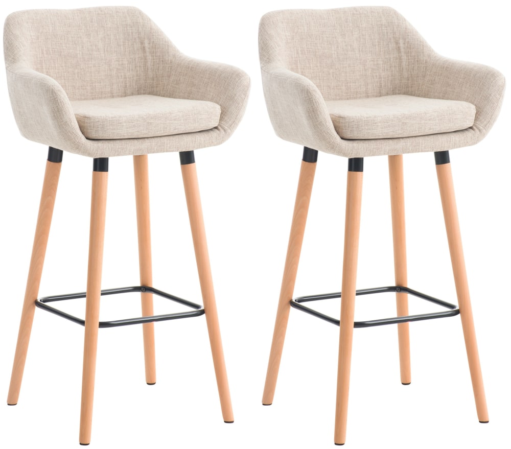 Lot 2 Tabourets de bar - accoudoirs