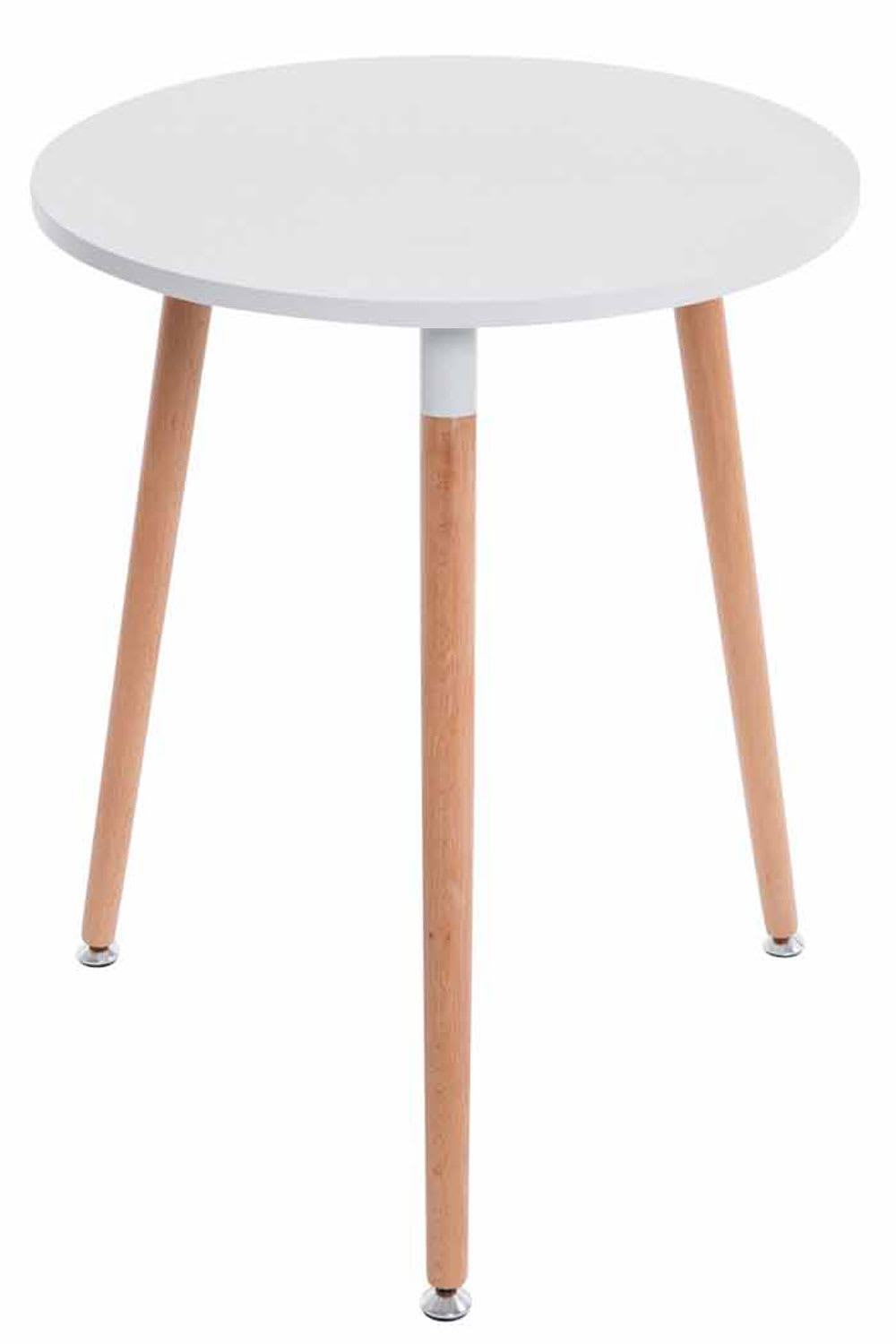 Table ronde en bois Blanc
