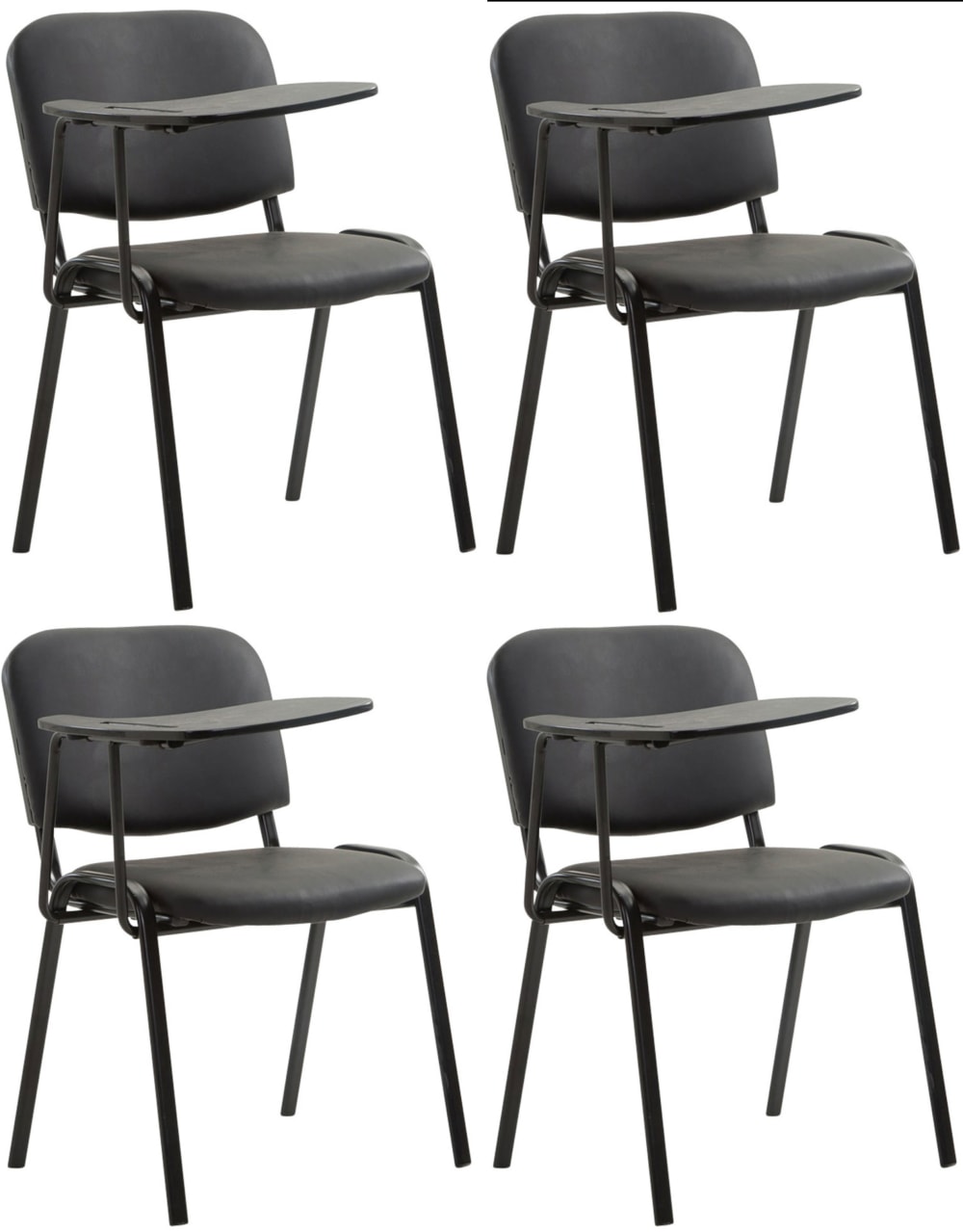 Lot 4 Chaises Simili - plateau