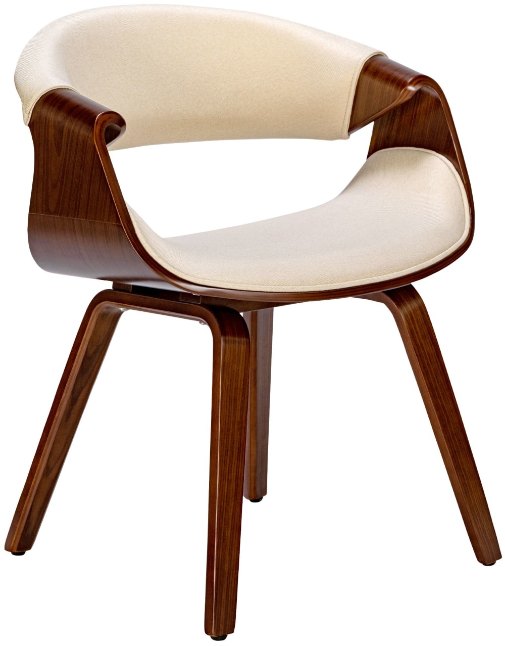 chaise avec assise en - noyer