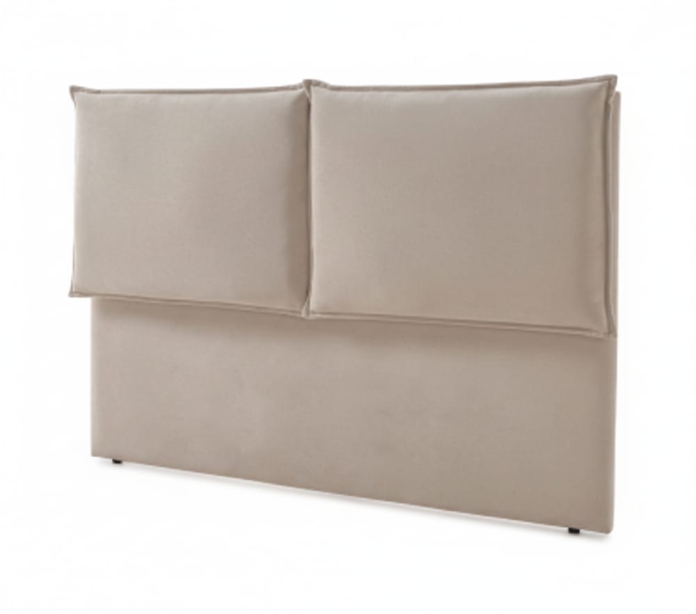 Tête de lit beige double panneau – lit 160 – 170x128 cm