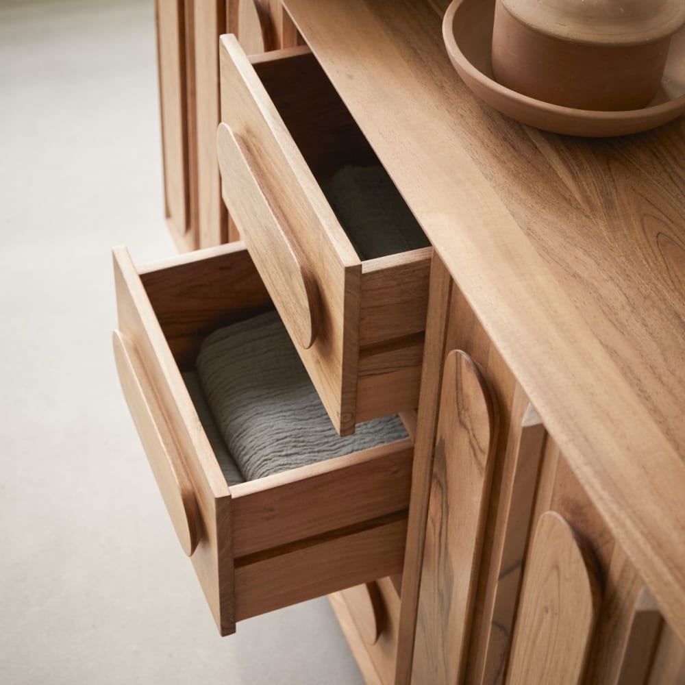 Aufbewahrungsmöbel aus massivem Akazienholz 145 cm - Maisons Du