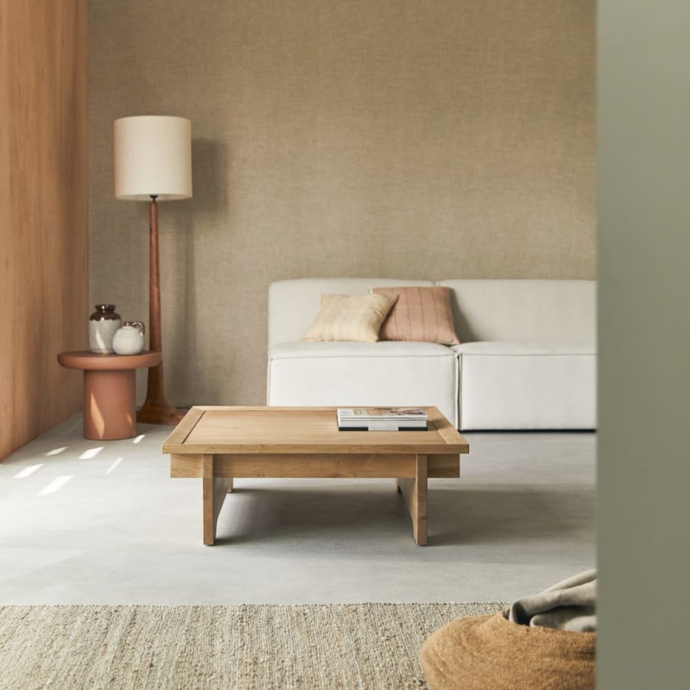 Quadratischer Couchtisch aus massiver Eiche - Maisons Du Monde