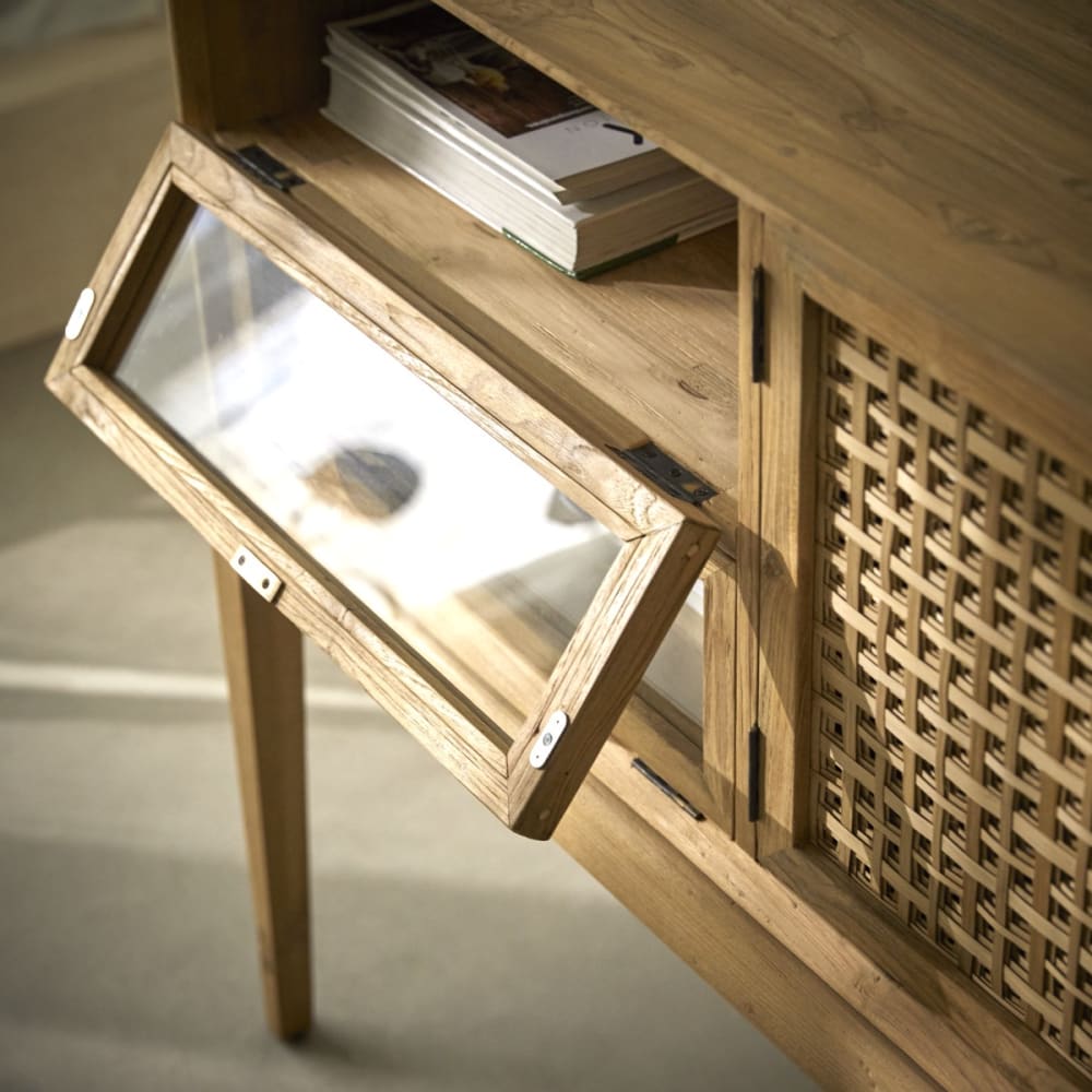 Anrichte aus massivem Recycling-Teakholz 150 cm - Maisons Du