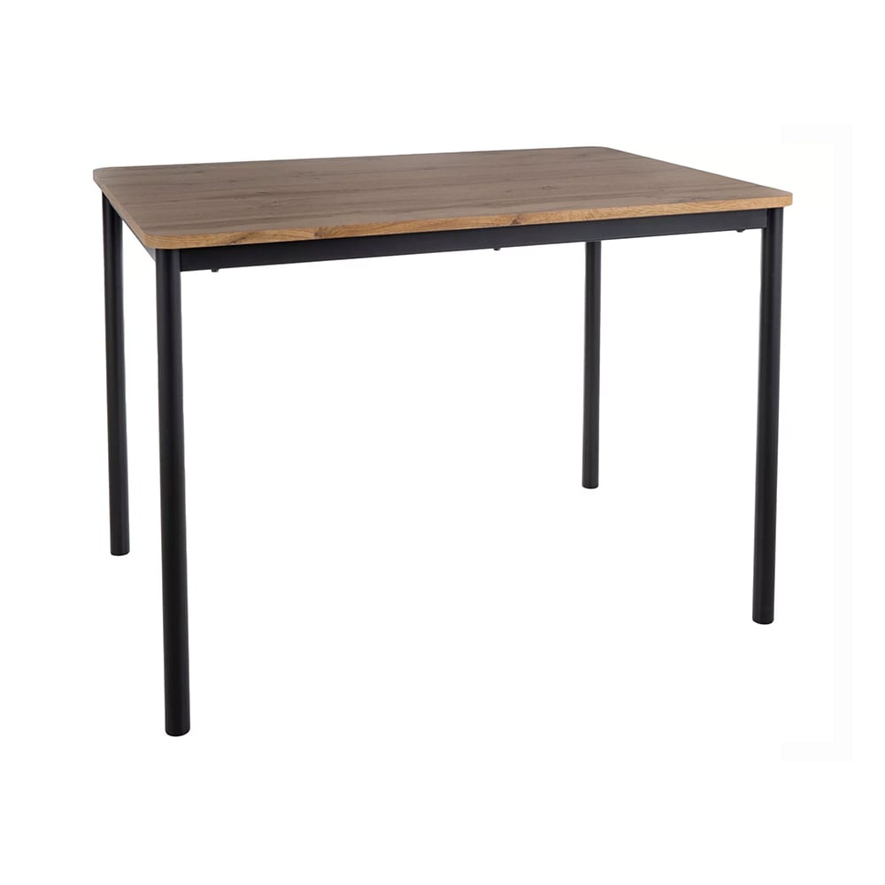 Feldmann-Wohnen Esstisch modernes Design aus MDF 110x75x77cm, eiche artisan style modern Braun Spanplatte