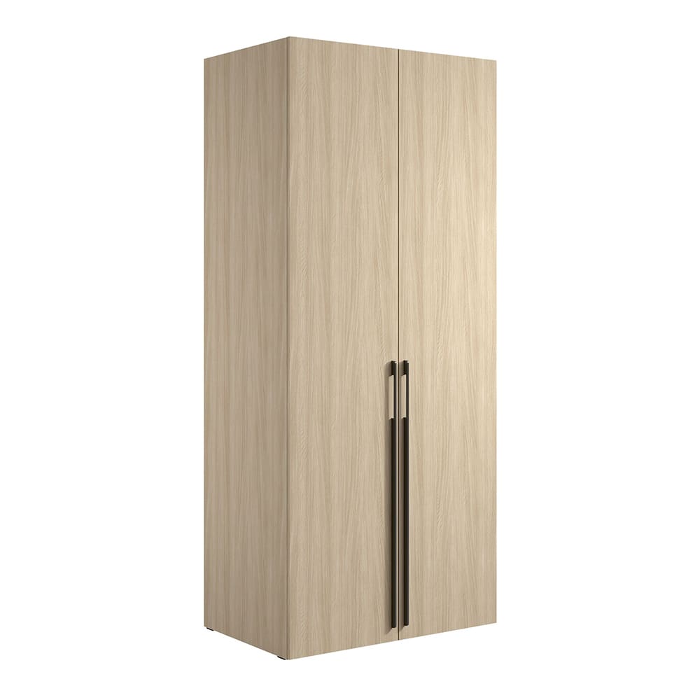 Feldmann-Wohnen Garderobenschrank modern aus Spanplatte 90x58x207,5cm, eiche barista style modern Braun Spanplatte