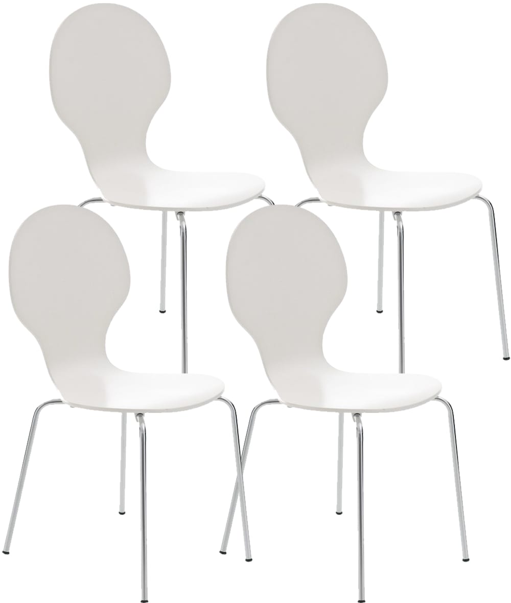 Lot de 4 chaises empilables