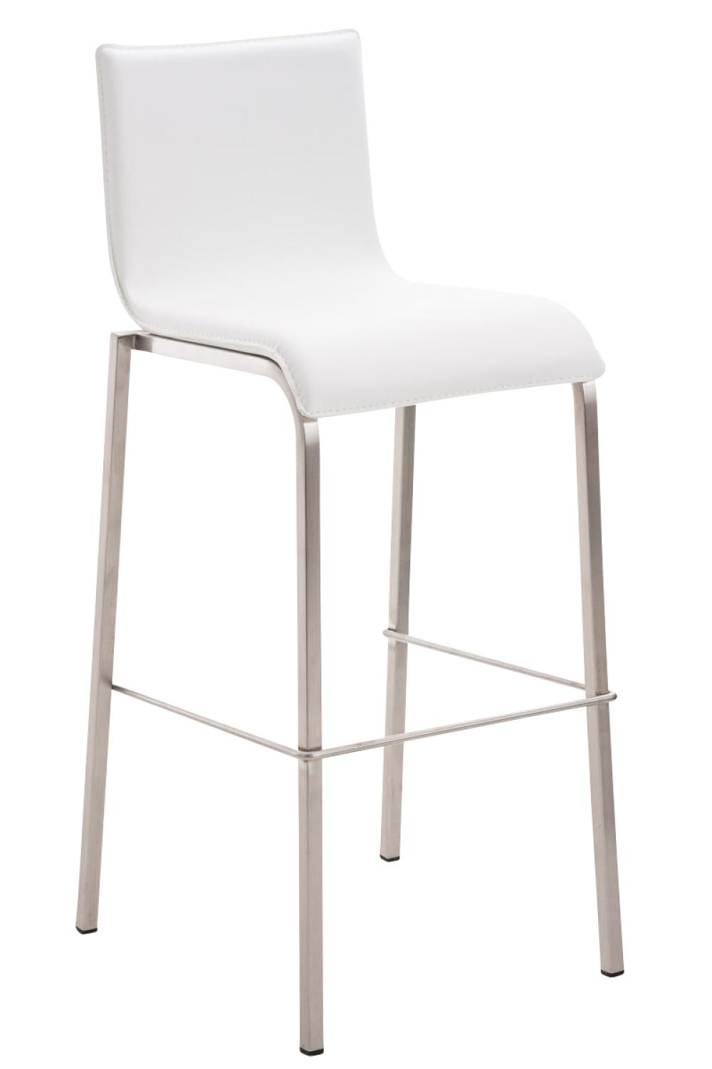 Tabouret de bar avec - pvc blanc