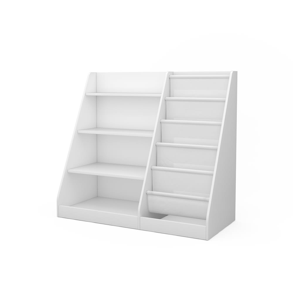 Vicco Kinderregal mit großen Ablagen, Weiß 90 x 80.5cm style modern WEISS SPANPLATTE Kinder