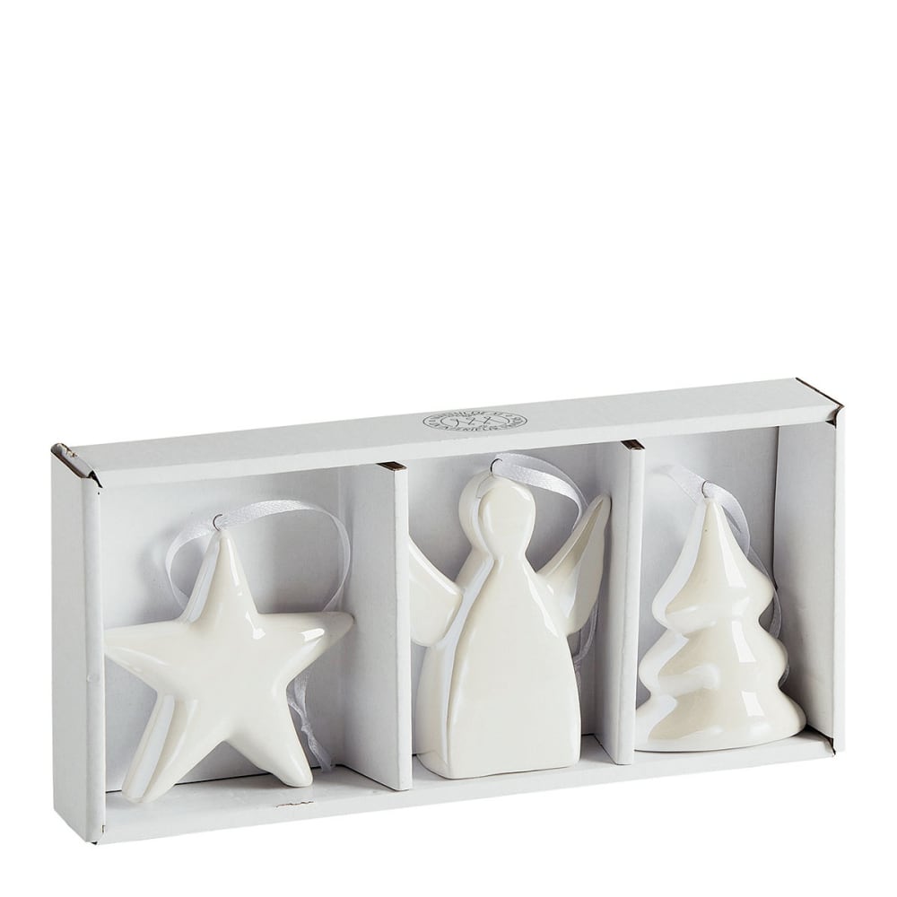 Set de 3 décorations de noël en céramique