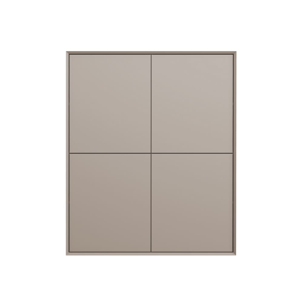 Buffet haut 4 portes L100 cm - Beige