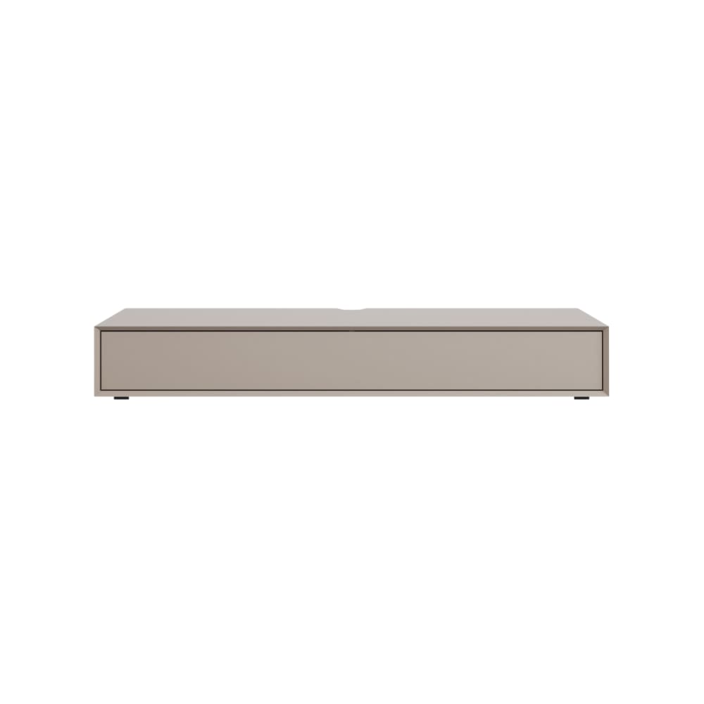 Meuble TV 1 porte 160x43x22 cm taupe - STREMA