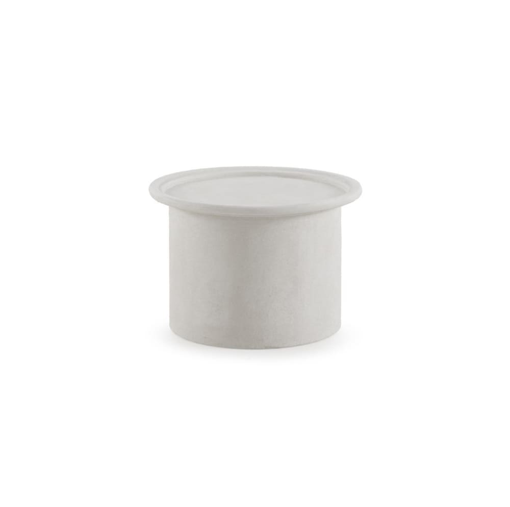 GEESE HOME Couchtisch 60 Durchmesser aus weißem Polyresin - Harz