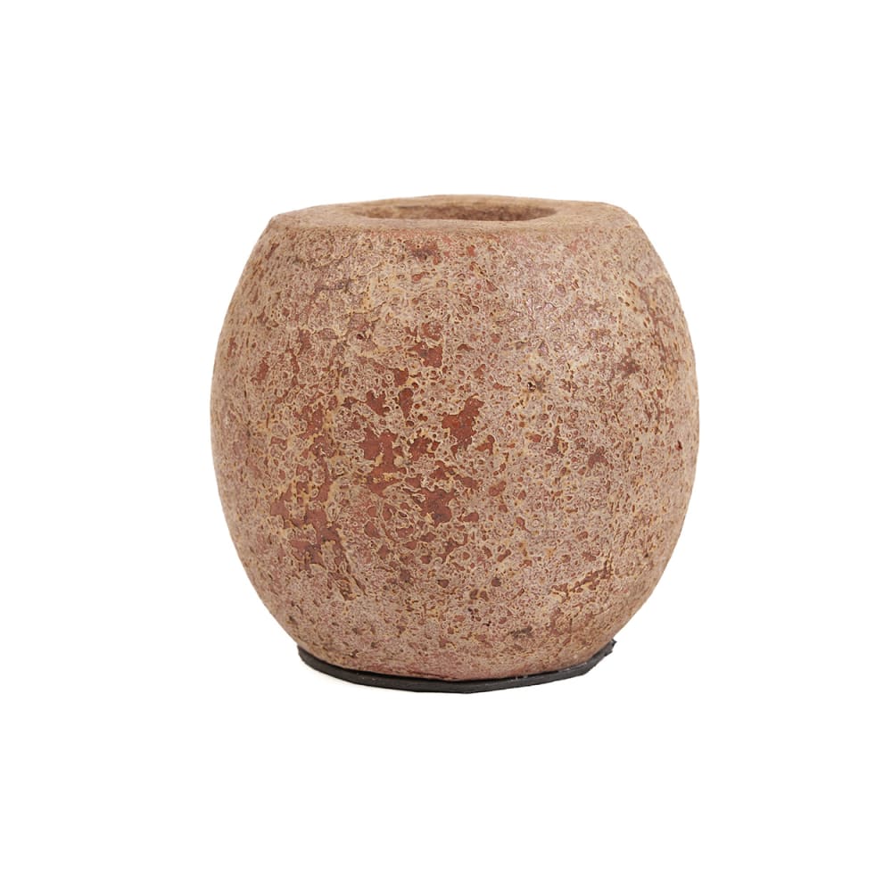 Bazar Bizar Kerzenhalter aus terrakotta in braun, 13x13x12cm - -
