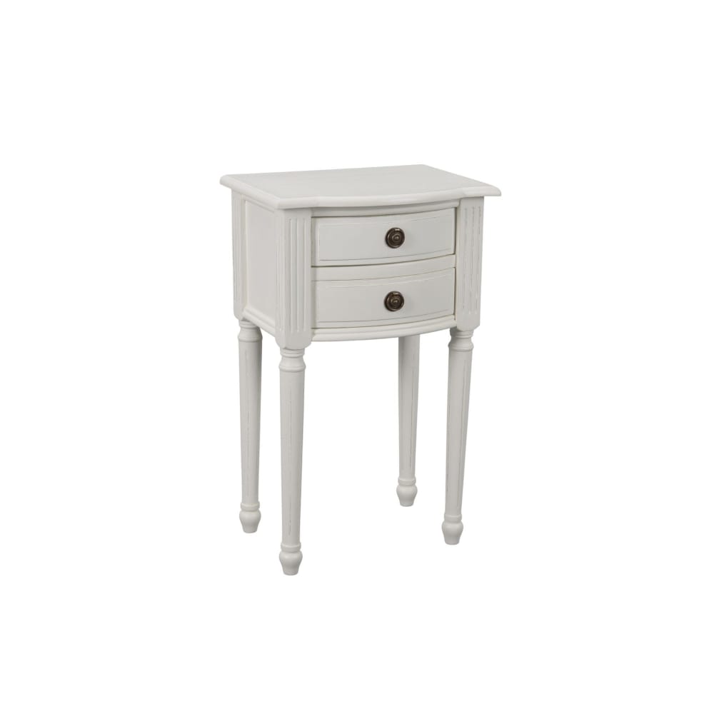 Table de chevet blanc
