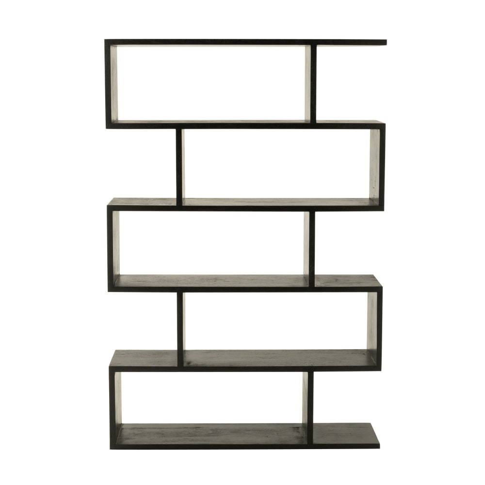 Bibliothèque déstructurée en manguier 5 niches