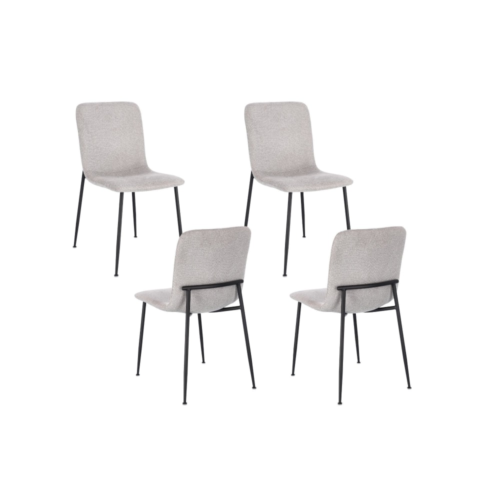 Lot de 4 chaises design - pieds