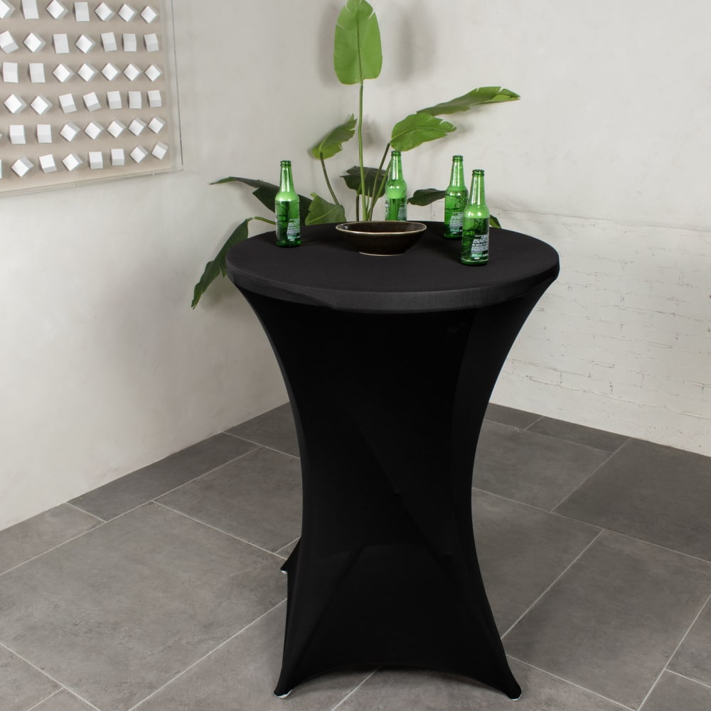 Stehtischhusse 80 cm aus Polyester, schwarz - Maisons Du Monde