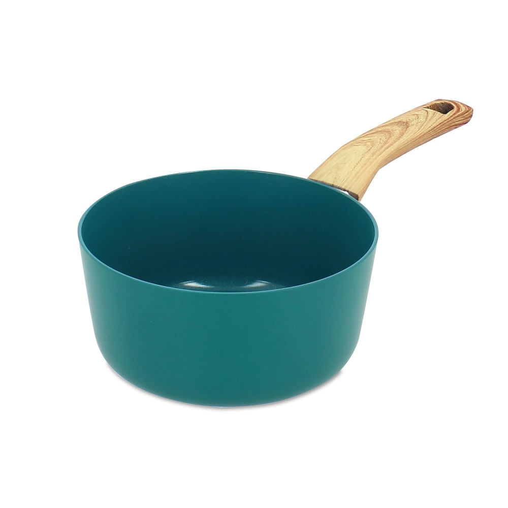 Casserole 20cm en aluminium recyclé bleu canard - tous feux Casserole 20cm en aluminium recyclé bleu canard - tous feux