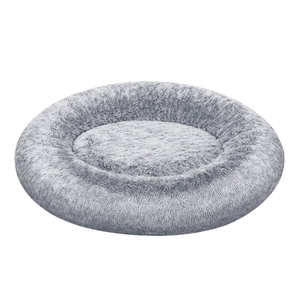 Panier pour chien en forme de donut housse amovible et lavable gris Panier pour chien en forme de donut housse amovible et lavable gris