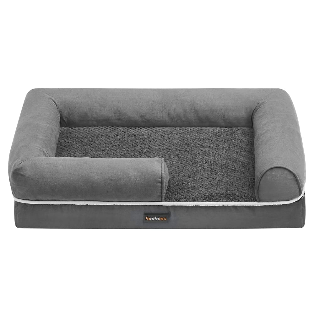 Panier pour chien orthopédique antidérapant 76 x 51 x 18 cm gris Panier pour chien orthopédique antidérapant 76 x 51 x 18 cm gris