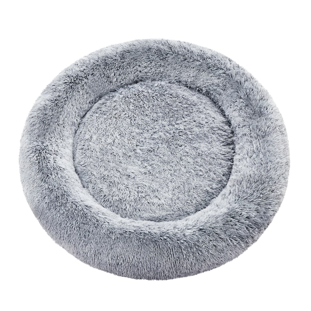 Panier pour chien en forme de donut housse amovible et lavable gris Panier pour chien en forme de donut housse amovible et lavable gris