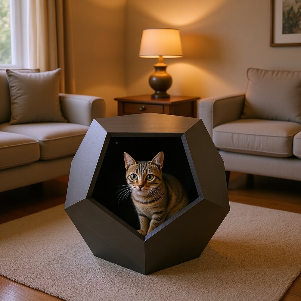 Meuble moderne pour animaux, Transport pour chat, Table d'appoint