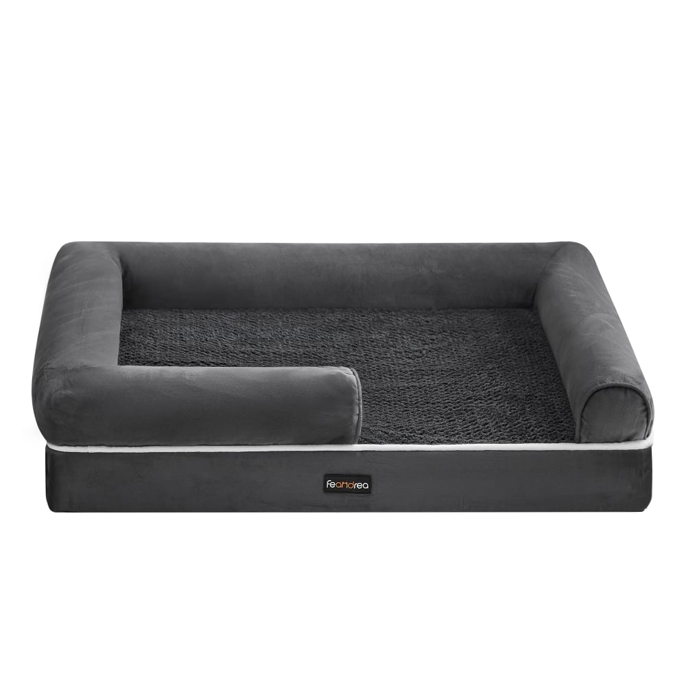 Panier pour chien orthopédique antidérapant 91 x 63 x 18 cm gris Panier pour chien orthopédique antidérapant 91 x 63 x 18 cm gris