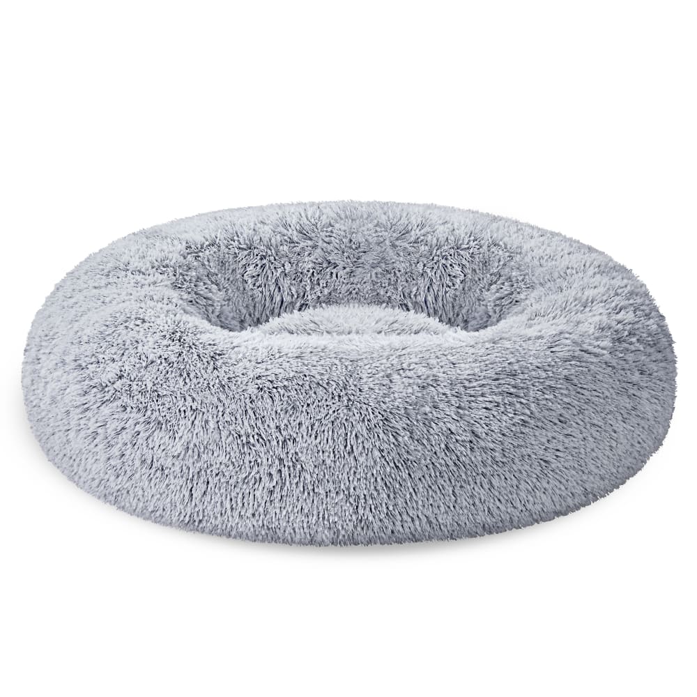 Panier pour chien coussin central amovible et lavable ø70 cm gris