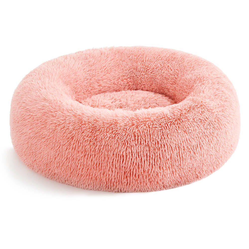 Panier pour chien coussin central amovible et lavable ø60 cm rose