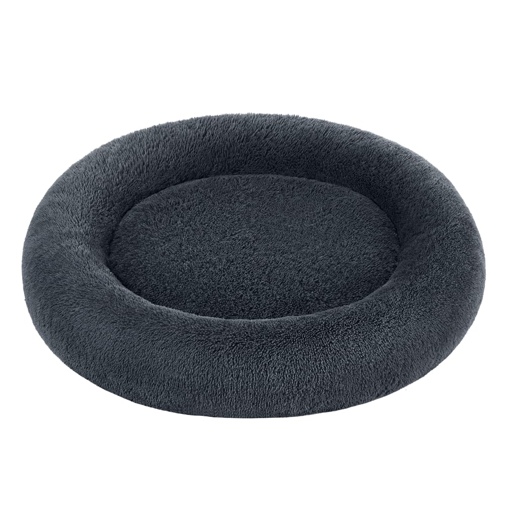 Panier pour chien en forme de donut housse amovible et lavable gris Panier pour chien en forme de donut housse amovible et lavable gris