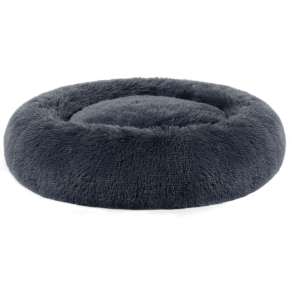 Panier pour chien coussin central amovible et lavable ø80 cm gris