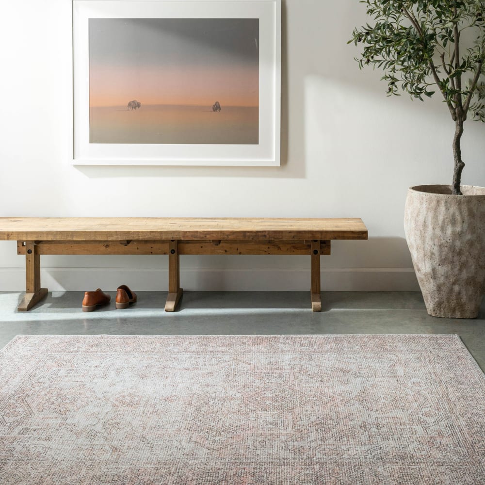 Becki owens x livabliss tapis vintage rose/crème 200x275 cm — vue 3