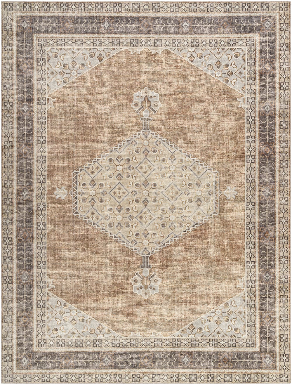 Becki Owens x Livabliss Vintage Teppich Zimt 160x213 - Maisons Du