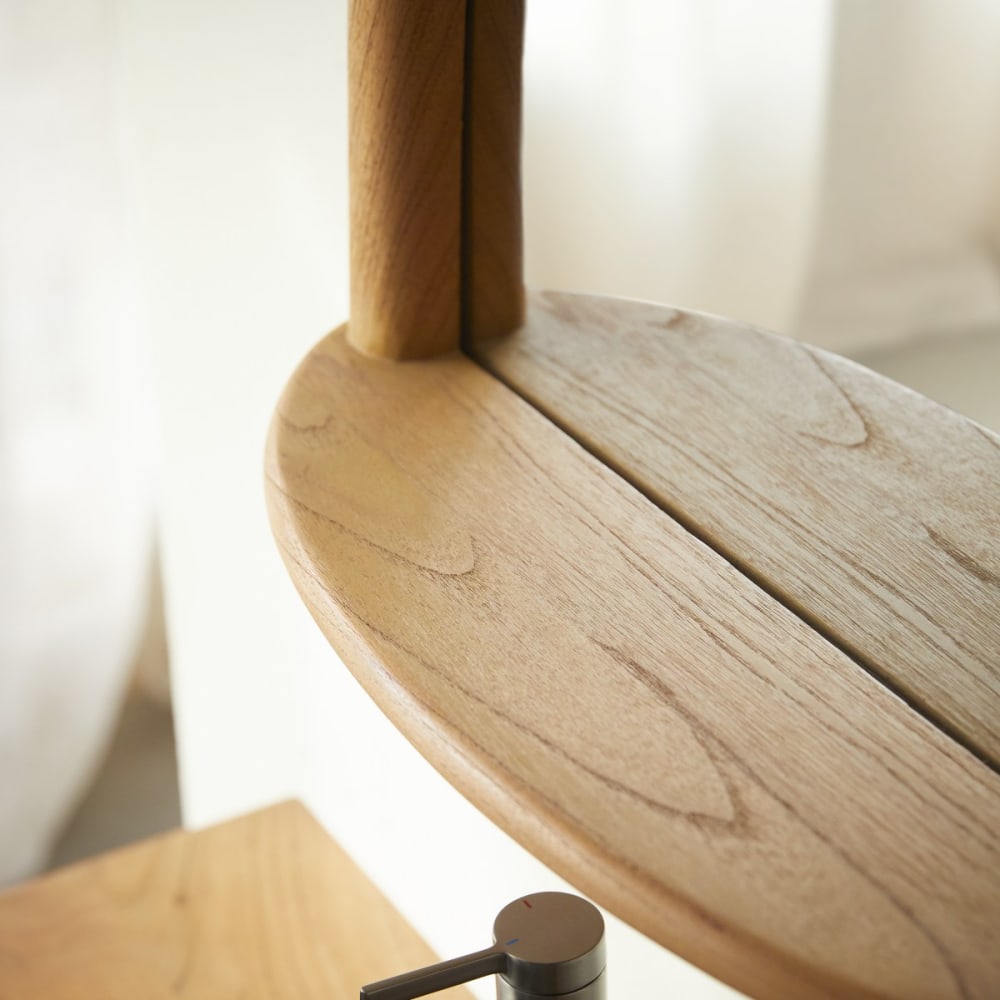 Badezimmerspiegel aus Mindiholz 68x55 cm - Maisons Du Monde