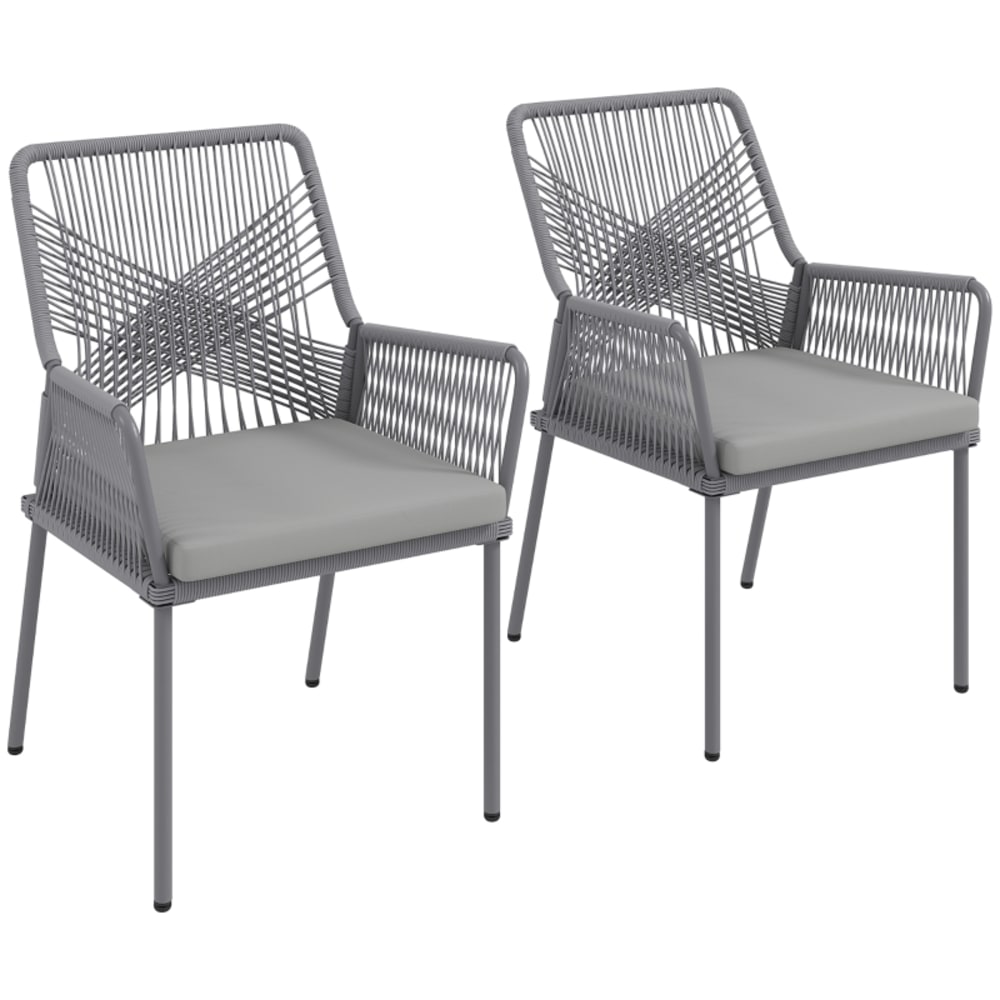 set 2 chaises jardin