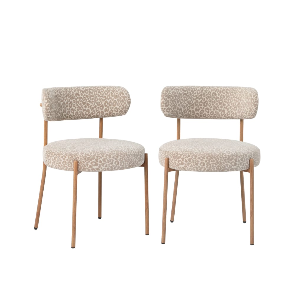 Lot de 2 chaises  tissu
