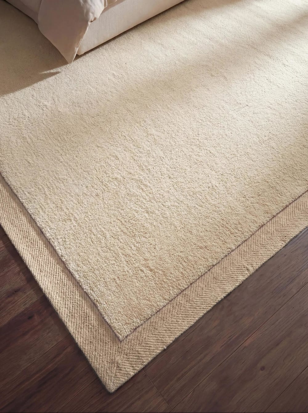 Tapis en laine crème 250x350 cm — vue 4