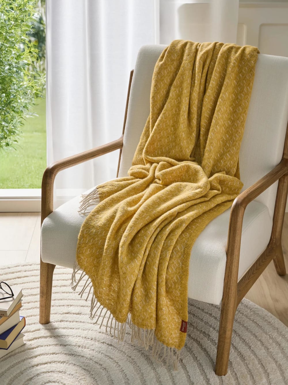 Plaid jaune 130x180 cm