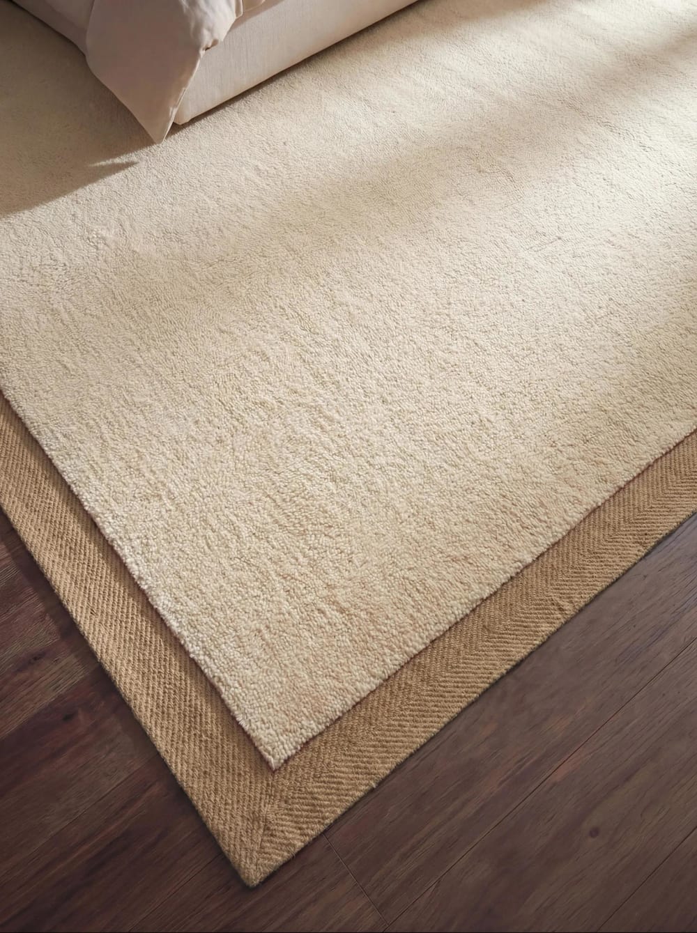 Tapis en laine crème/beige 120x170 cm — vue 4