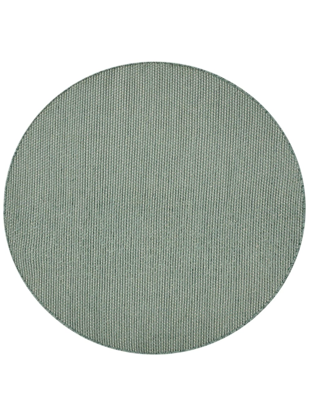 Tapis en laine vert ø 150 cm rond