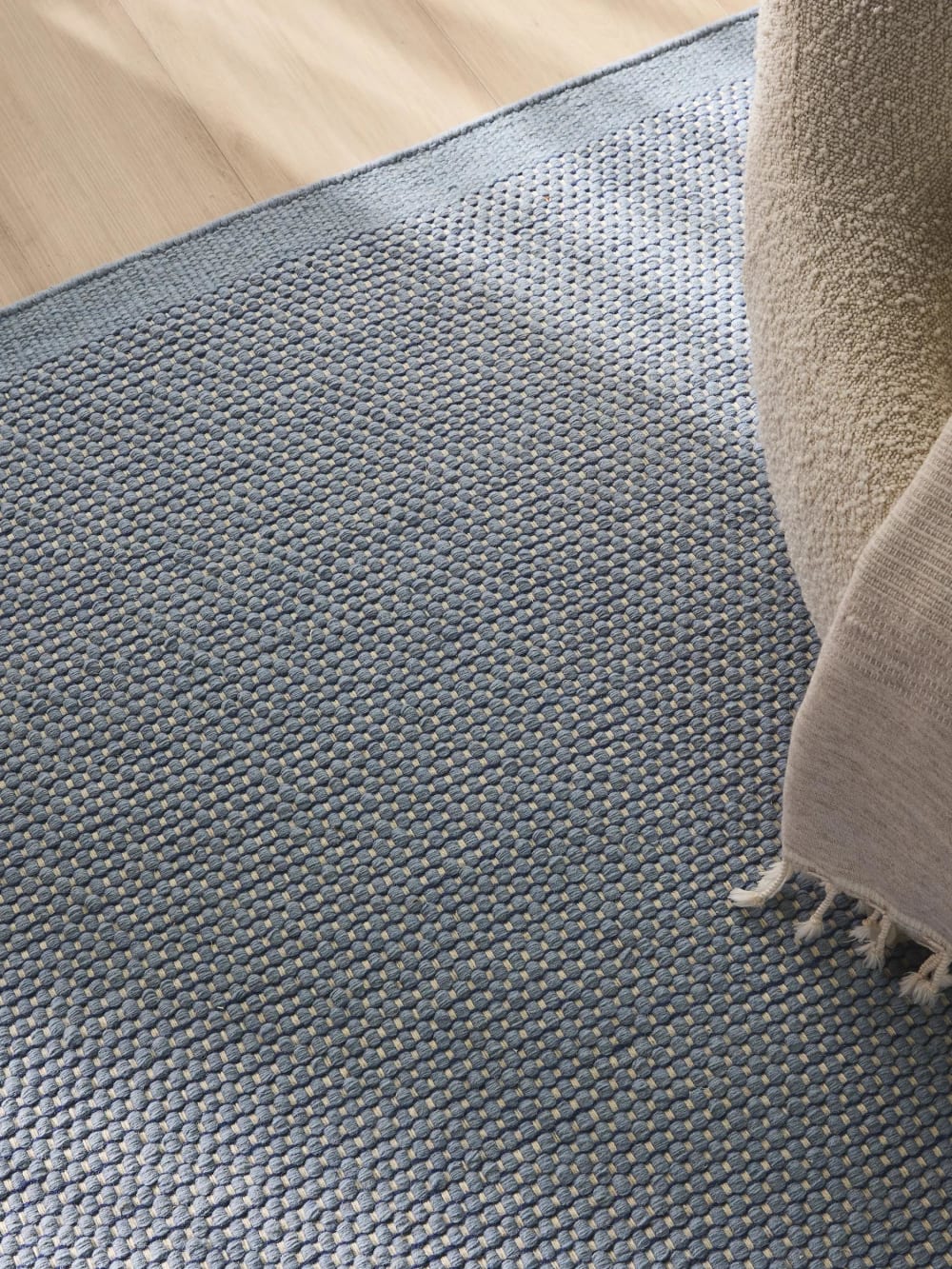Tapis en laine bleu 170x240 cm — vue 4