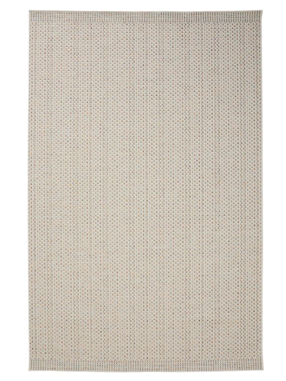Tapis d'intérieur et d'extérieur crème/bleu 200x290 cm