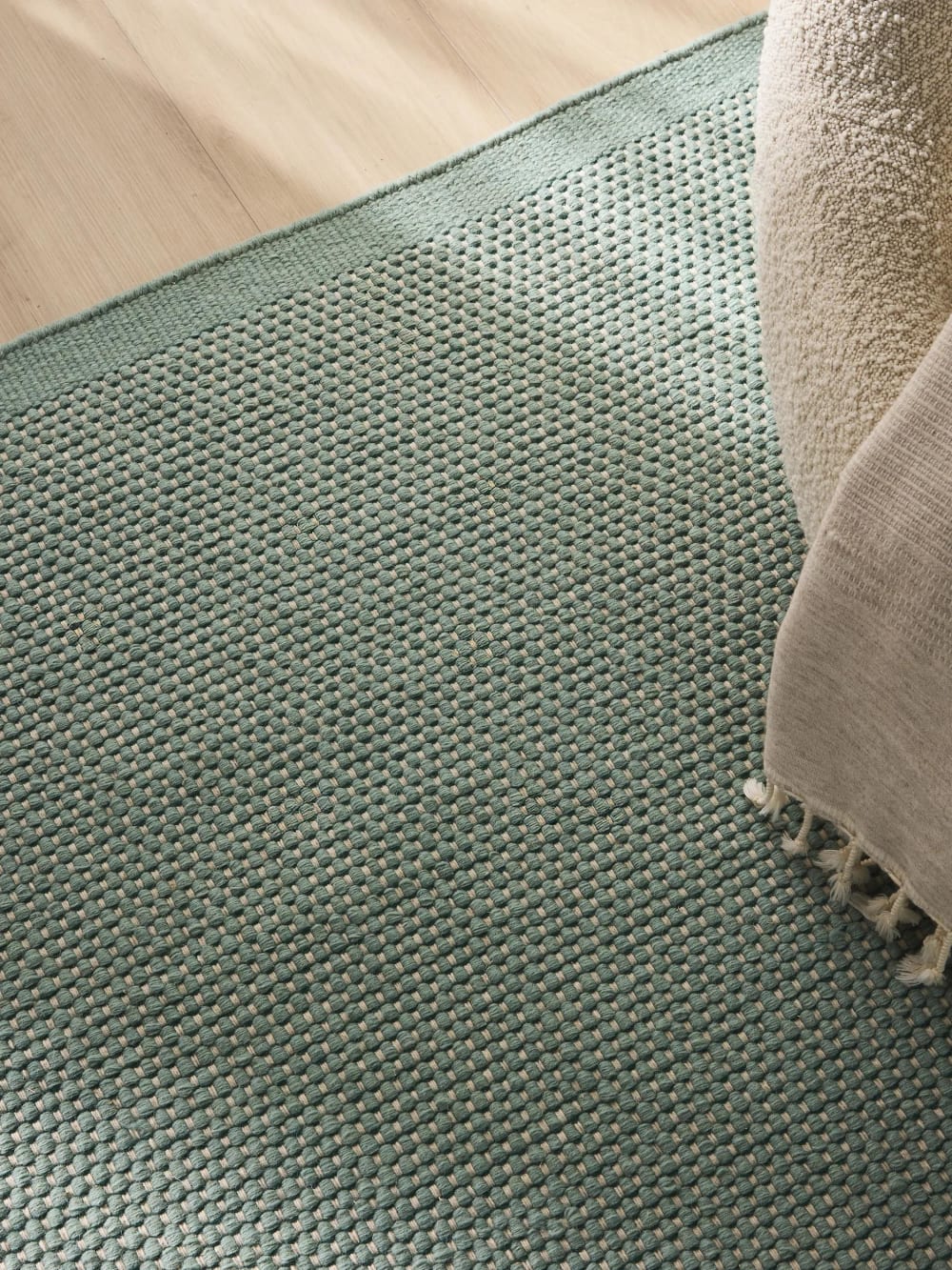 Tapis en laine vert 120x170 cm — vue 4