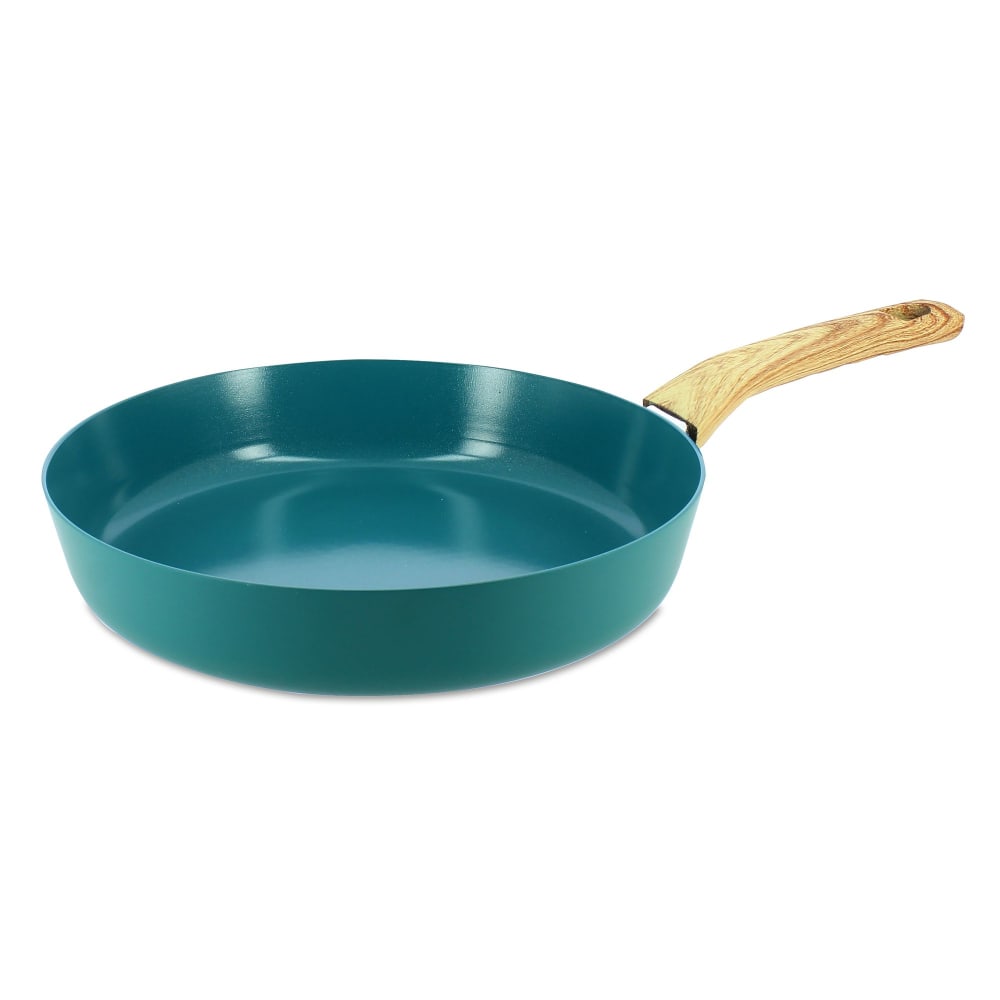Poêle 28cm en aluminium recyclé bleu canard - tous feux