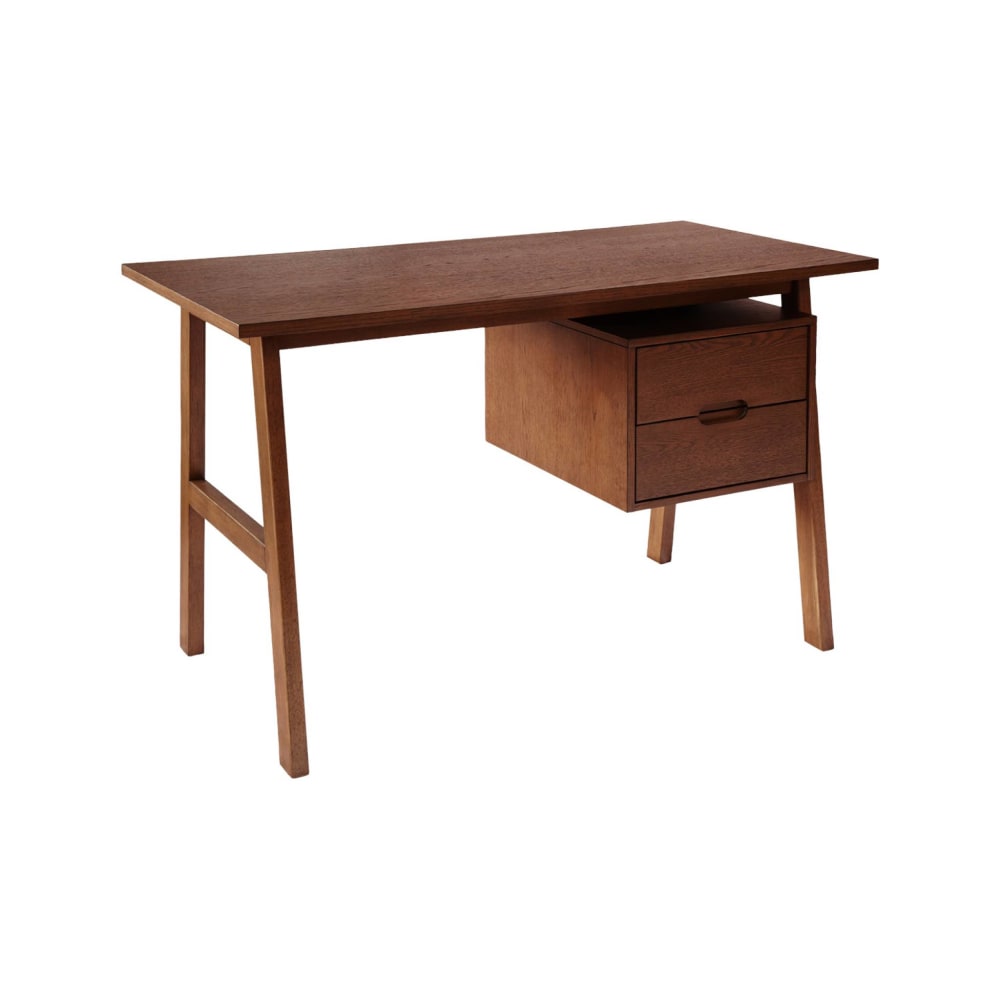 bureau bois d'hévéa
