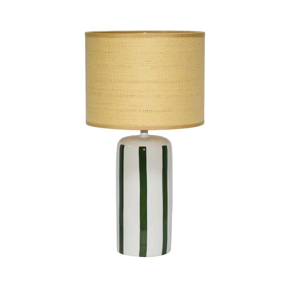 Lampe de table intérieur céramique vert h 44cm