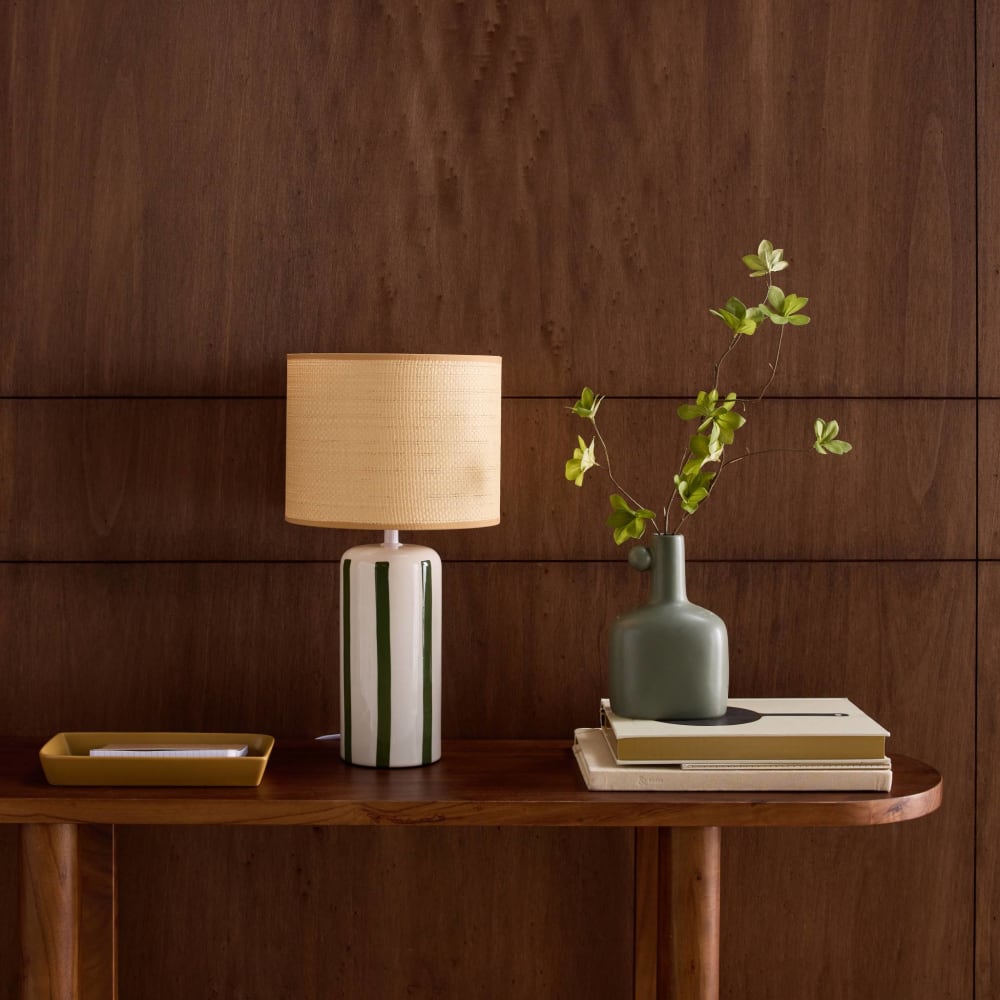 Lampe de table intérieur céramique vert h 44cm — vue 4